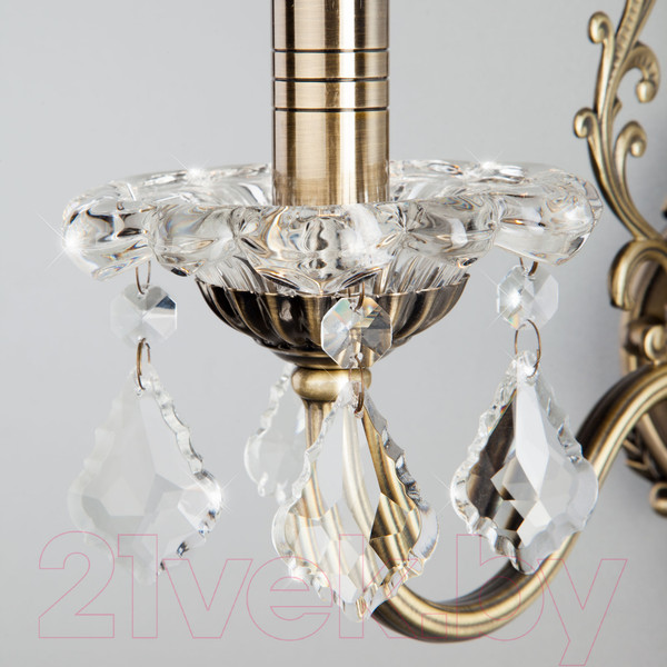 Изображение товара Бра Евросвет Elisha 3281/1 (античная бронза/прозрачный хрусталь)