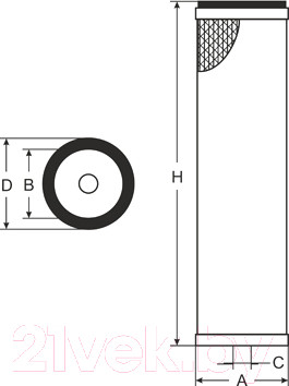Изображение товара Воздушный фильтр SCT SB2133