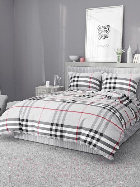 Изображение товара Простыня Samsara Burberry 220Пр-20 (серый)