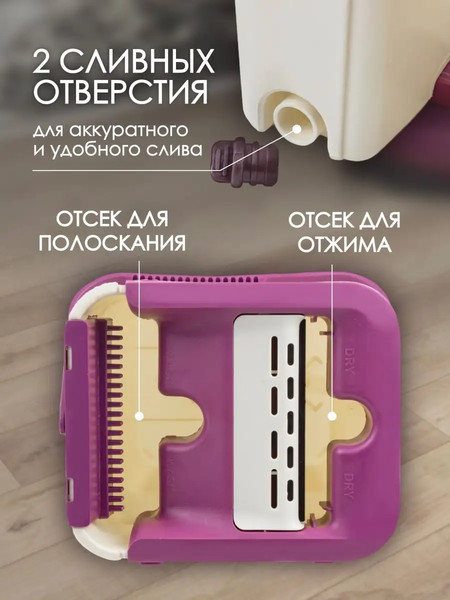 Изображение товара Набор для уборки WMC Tools TD0632(52999) (с ведром)