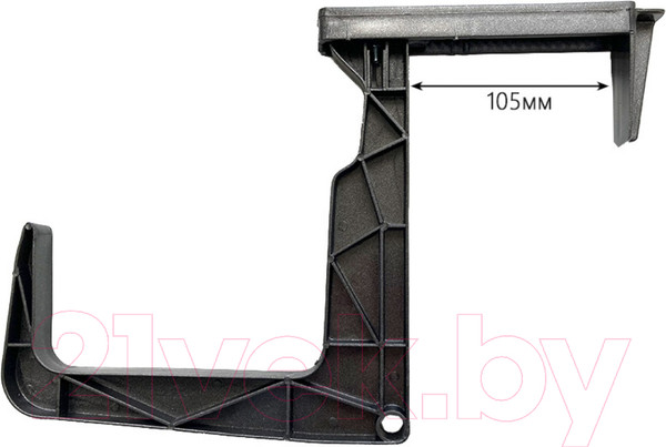 Изображение товара Держатель для кашпо GreenTerra Для ящика балконного (графит)