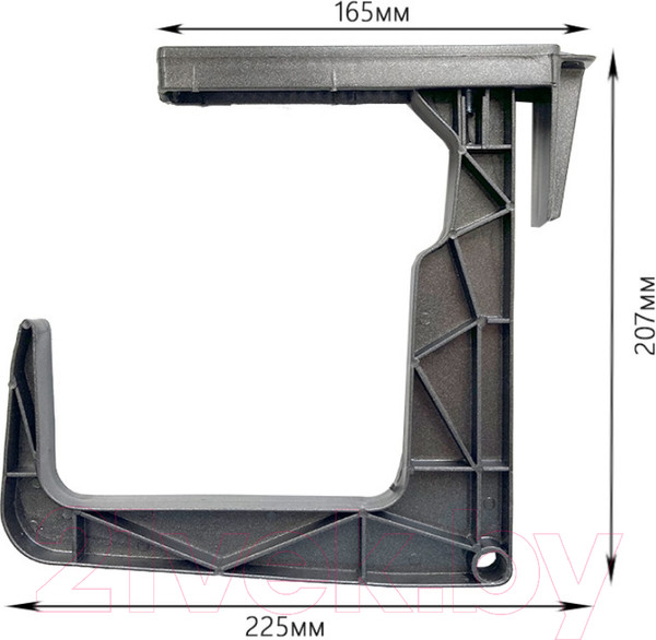 Изображение товара Держатель для кашпо GreenTerra Для ящика балконного (графит)