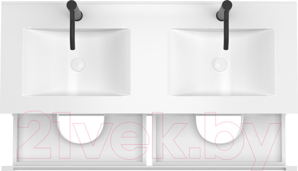 Изображение товара Тумба под умывальник ЗОВ Дион 120 / D120LWP0M9003MKV5 (белый матовый)