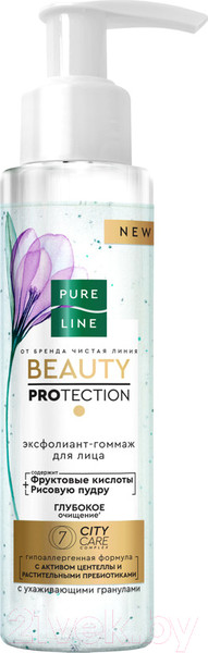 Изображение товара Гоммаж для лица Чистая Линия Pure Line Эксфолиант-гоммаж (110мл)