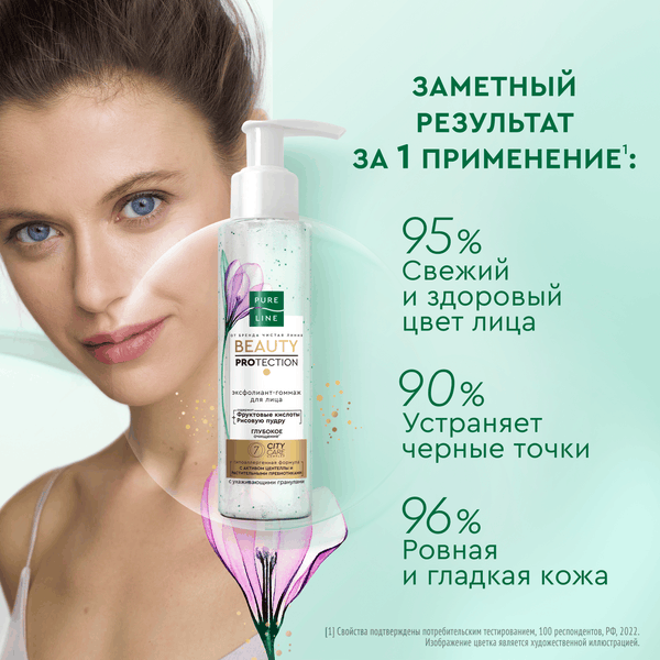 Изображение товара Гоммаж для лица Чистая Линия Pure Line Эксфолиант-гоммаж (110мл)