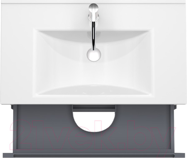 Изображение товара Тумба под умывальник ЗОВ Дион 60 / D60LAFM7015MKV5 (графит матовый)