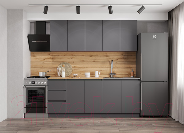 Изображение товара Кухонный гарнитур ДСВ Мори 2.0 (графит)