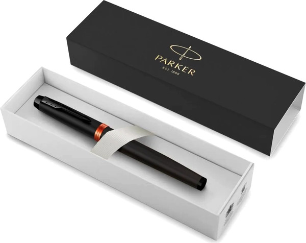 Изображение товара Ручка-роллер имиджевая Parker IM Professionals Flame Orange BT / 2172945 (черный)