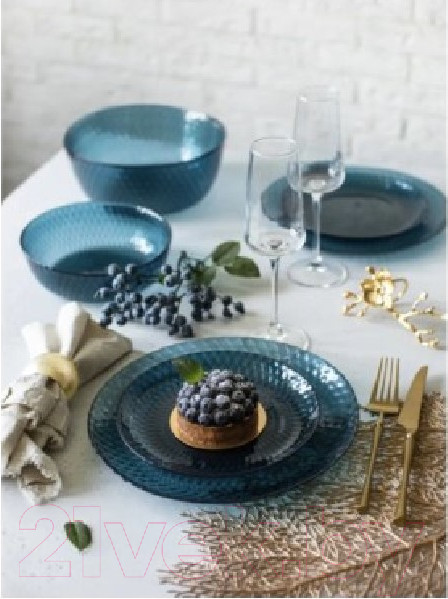 Изображение товара Набор тарелок Luminarc Идиллия Лондон Топаз O0203 (19шт)