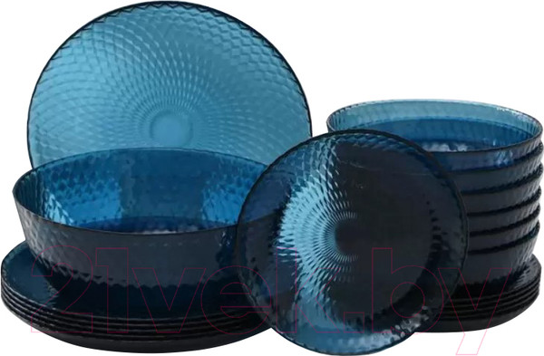 Изображение товара Набор тарелок Luminarc Идиллия Лондон Топаз O0203 (19шт)