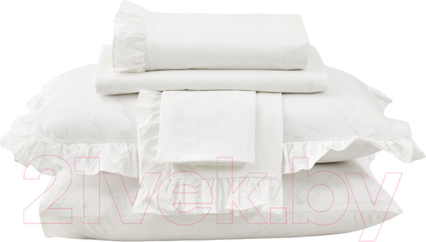 Изображение товара Комплект постельного белья Arya Natural Stone Washed Valensiya / 8680943227621 (белый)