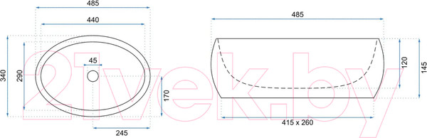 Изображение товара Умывальник REA Linda U8567