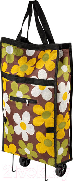 Изображение товара Сумка-тележка Рыжий кот ATB-03 Ромашки / 104583