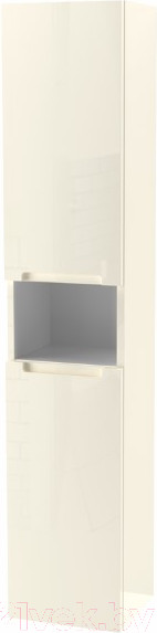 Изображение товара Шкаф-пенал для ванной ЗОВ Дион 150 / DP150LWPFM1015GKV5 (бежевый глянец)