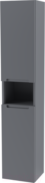 Изображение товара Шкаф-пенал для ванной ЗОВ Дион 150 / DP150LAFM7015MKV5 (графит матовый)