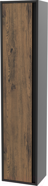 Изображение товара Шкаф-пенал для ванной ЗОВ Парма 150 / PP150LAN0MAMC1B (антрацит/аттик)