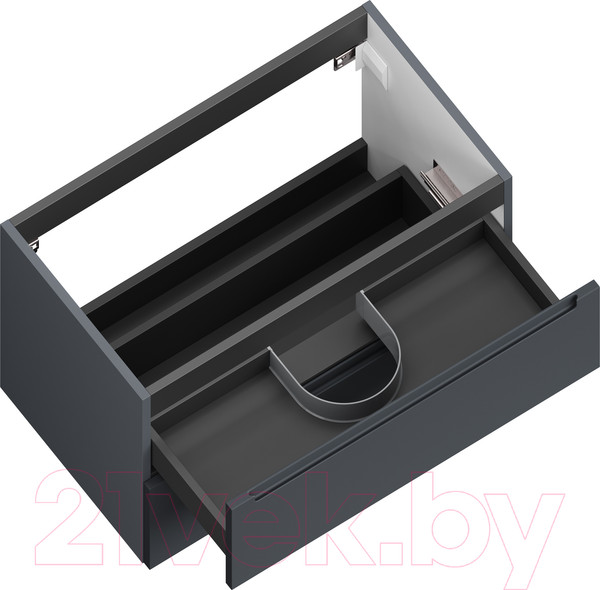 Изображение товара Тумба под умывальник ЗОВ Дион 100 / D100LAFM7015MKV5 (графит матовый)