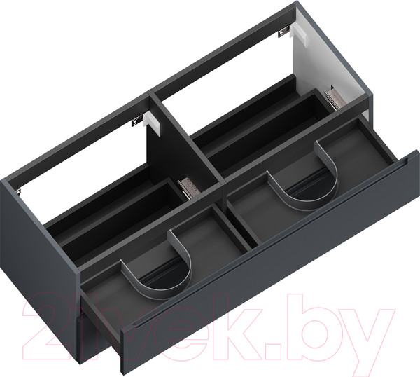 Изображение товара Тумба под умывальник ЗОВ Дион 120 / D120LAFM7015MKV5 (графит матовый)