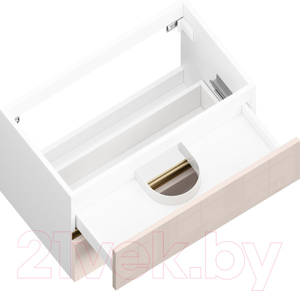 Изображение товара Тумба под умывальник ЗОВ Лира 60 / L60MW0MTGVG (тальк)