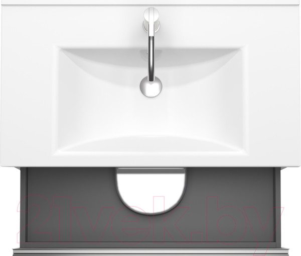 Изображение товара Тумба под умывальник ЗОВ Парма 70 / P70LHO0MBPMC1A (дуб/черный)