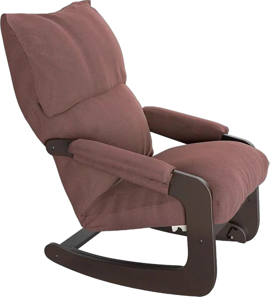 Изображение товара Кресло-качалка Glider Амадео ВСК №81 (венге/коричнево-розовый)
