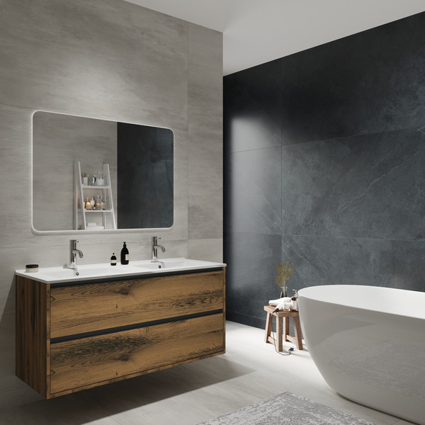 Изображение товара Тумба под умывальник ЗОВ Парма 120 / P120LA0MAMC1B (аттик)