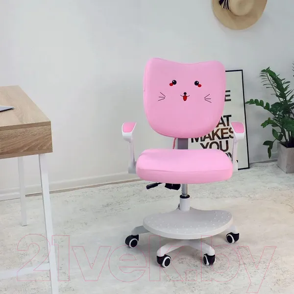 Изображение товара Кресло детское AksHome Catty White (котенок розовый)