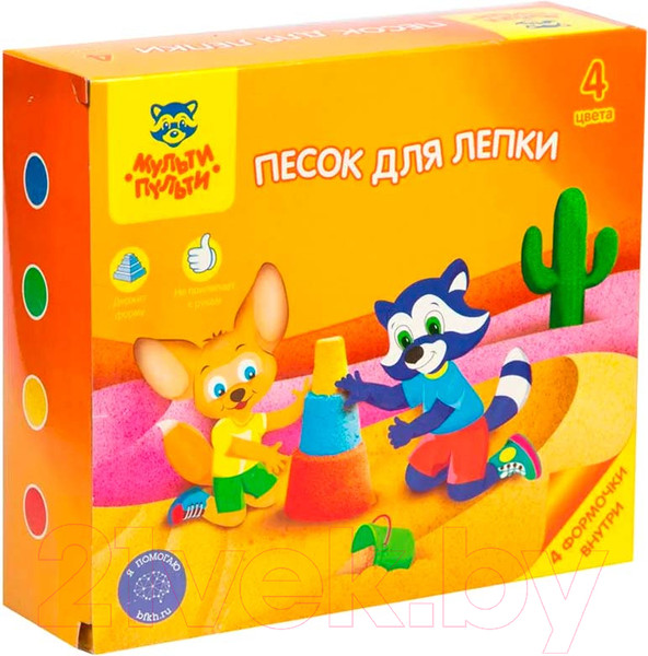 Изображение товара Набор для лепки Мульти-пульти Енот в пустыне ПН_16958 / 536 (4цв)
