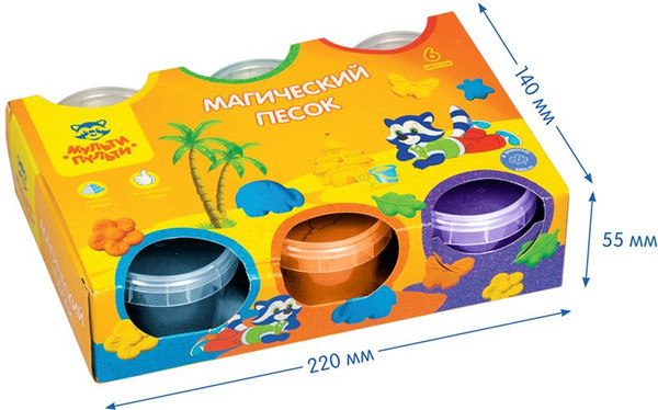 Изображение товара Набор для лепки Мульти-пульти Приключения Енота ПН_15815 / 539 (6цв)