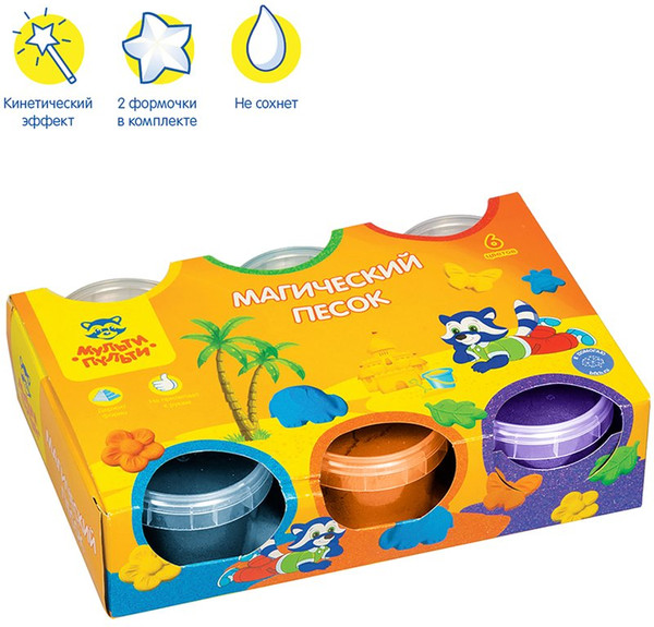 Изображение товара Набор для лепки Мульти-пульти Приключения Енота ПН_15815 / 539 (6цв)