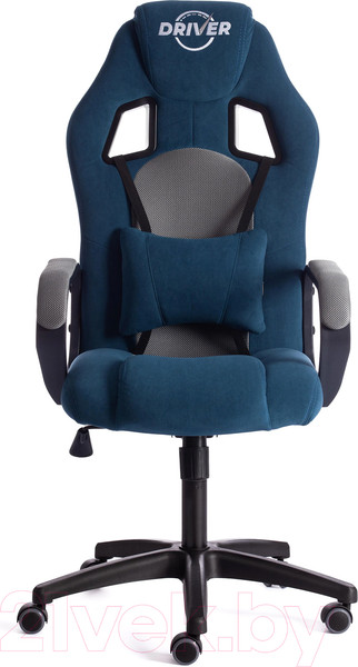 Изображение товара Кресло геймерское Tetchair Driver флок (ткань синий/серый 32/TW-12)