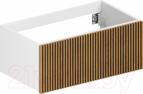 Изображение товара Тумба под умывальник ЗОВ Кито 70 / K70LW0MRM (белый/тростник)