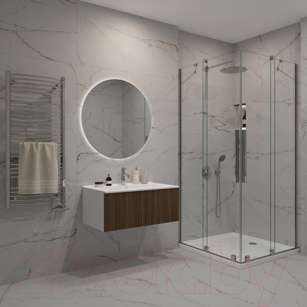 Изображение товара Тумба под умывальник ЗОВ Кито 70 / K70LW0MRM (белый/тростник)