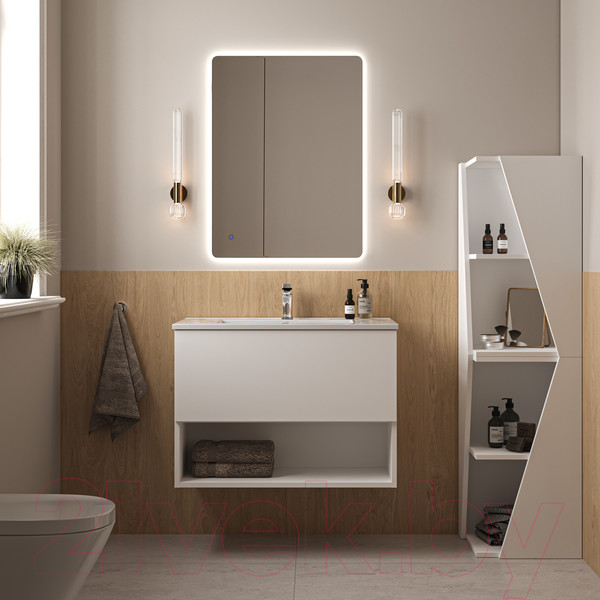 Изображение товара Тумба под умывальник ЗОВ Кито-2 70 / 2K70LW0MWM (белый матовый)