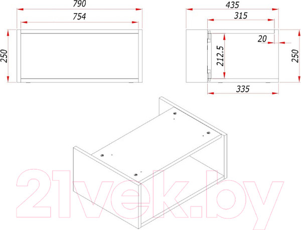 Изображение товара Тумба под умывальник ЗОВ Кито-2 80 / 2K80LW0MWM (белый матовый)