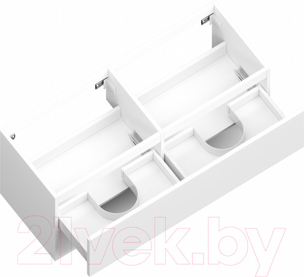 Изображение товара Тумба под умывальник ЗОВ Кито-2 120 / 2K120LW0MWM (белый матовый)