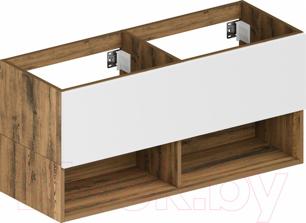 Изображение товара Тумба под умывальник ЗОВ Кито-2 120 / 2K120LA0MWM (аттик/белый матовый)