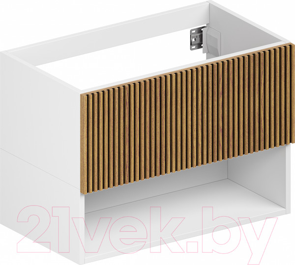 Изображение товара Тумба под умывальник ЗОВ Кито-2 60 / 2K60LW0MRM (белый/тростник)