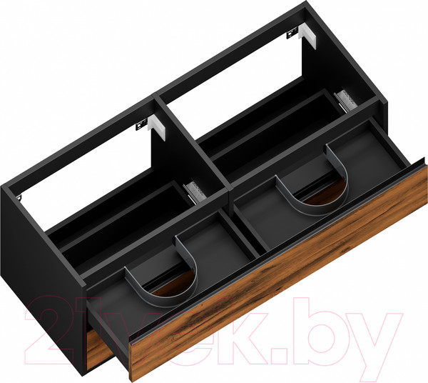 Изображение товара Тумба под умывальник ЗОВ Парма 120 / P120LAN0MAMC1B (антрацит/аттик)