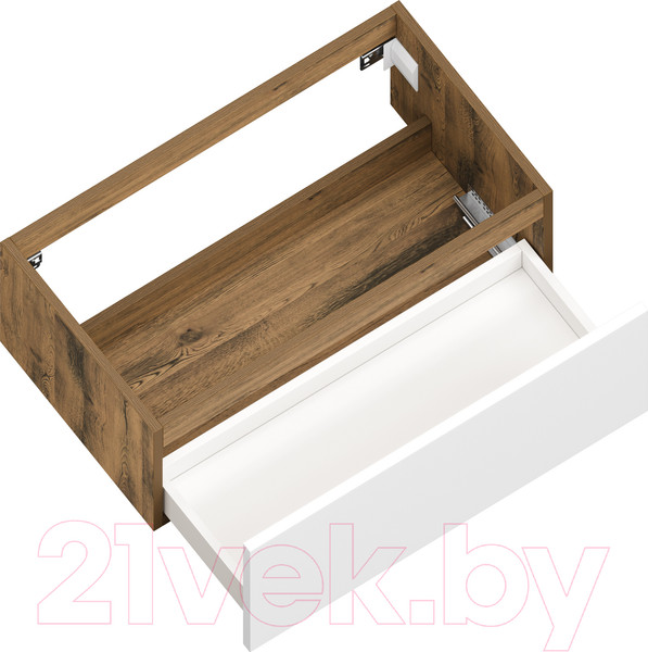 Изображение товара Тумба под умывальник ЗОВ Кито 80 / K80LA0MWMC (аттик/белый матовый)