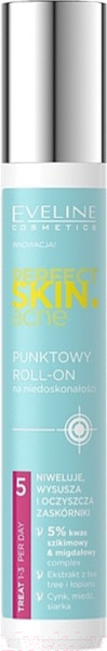 Изображение товара Гель для лица Eveline Cosmetics Perfect Skin.Acn Точечный роликовый Против несовершенств кожи (15мл)