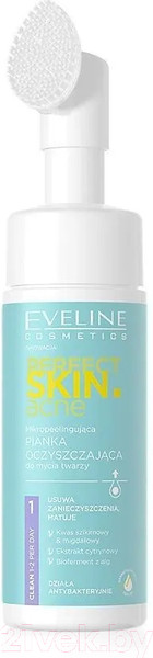 Изображение товара Пенка для умывания Eveline Cosmetics Perfect Skin.Acn Очищающая с микроотшелушивающим эффектом (150мл)