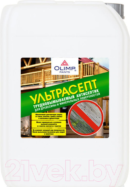 Изображение товара Антисептик для древесины Olimp Ультрасепт (10л)
