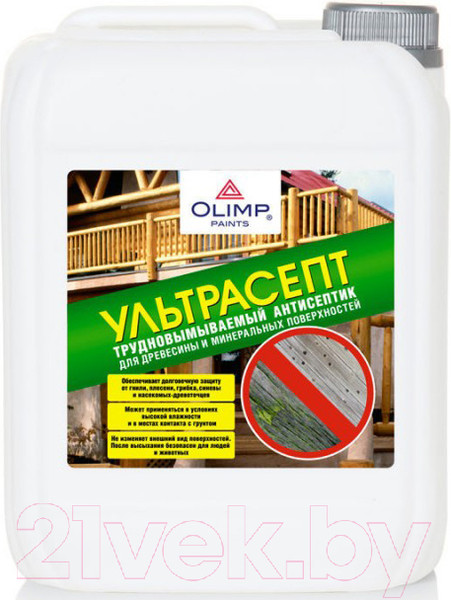 Изображение товара Антисептик для древесины Olimp Ультрасепт (5л)