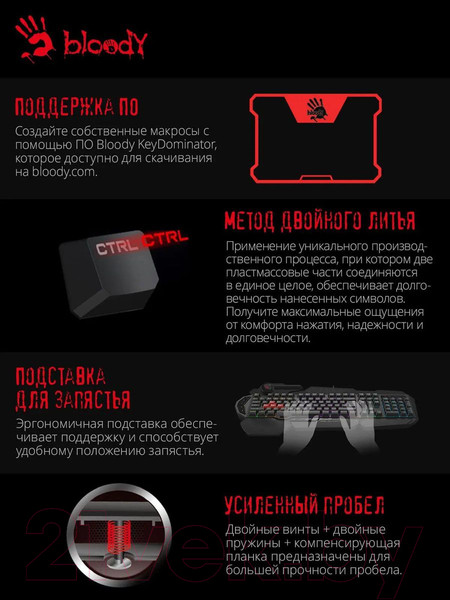 Изображение товара Клавиатура A4Tech Bloody B310N