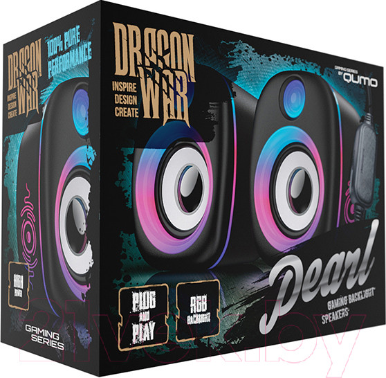 Изображение товара Мультимедиа акустика Qumo 2.0 Pearl AS010 / Q39644 (черный)