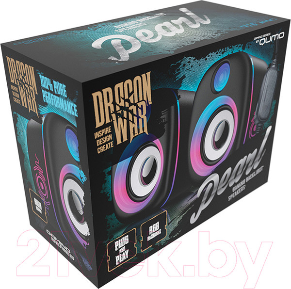 Изображение товара Мультимедиа акустика Qumo 2.0 Pearl AS010 / Q39644 (черный)