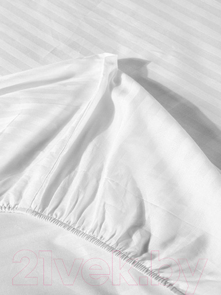 Изображение товара Простыня Царство сновидений Белый страйп 140x200 / 150-0012