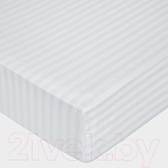 Изображение товара Простыня Царство сновидений Белый страйп 160x200 / 150-0009