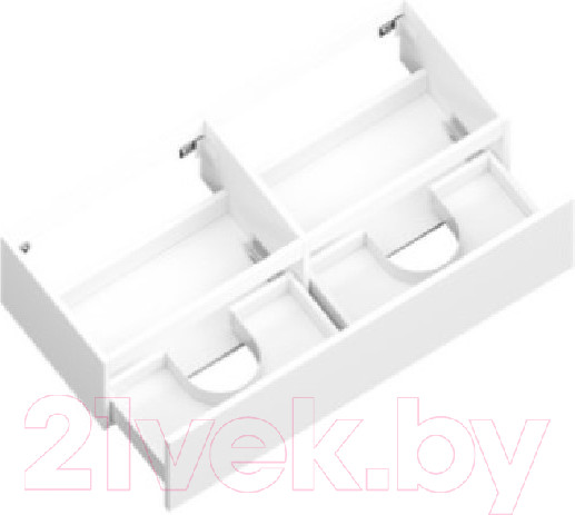 Изображение товара Тумба под умывальник ЗОВ Кито 120 / K120LW0MWM (белый матовый)